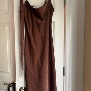 Brown Sleeveless Dress
